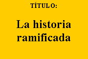 Cuadro de texto: T�TULO:&nbsp;La historia ramificada